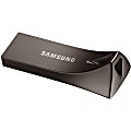 Samsung BAR Plus USB 3.1 Flash Drive 64GB Titan Grey - 64 GB - USB 3.1 - 200 MB/s Read Speed - Titan Gray - 5 Year Warranty