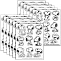 Eureka Giant Stickers, Peanuts Snoopy, 36 Stickers Per Pack, Bundle Of 12 Packs 1 thumbnail image