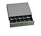 PM Alarm Alert Steel Cash Drawer - 5 Bill - 5 Coin - Steel, Plastic - 3.8" Height x 17.8" Width x 15.8" Depth 1 thumbnail image