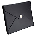 Realspace™ Faux Leather Document Pouch, Letter Size, Black 1 thumbnail image