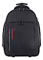 Swiss Mobility Stride Business Backpack On Wheels With 15.6" Laptop Pocket, Black