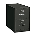 HON® 26-1/2"D Vertical 2-Drawer Legal-Size File Cabinet With Lock, Charcoal 1 thumbnail image
