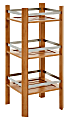 Altra™ Bamboo Bathroom Tower, 3 Shelves, 30"H x 13"W x 13"D, Cherry