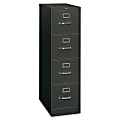 HON® 310 Locking 26-1/2"D Vertical 4-Drawer File Cabinet, Charcoal