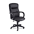 HON® Allure 3301 Leather Executive High-Back Chair, 48 3/4"H x 26"W x 28"D, Black Frame, Black Leather 1 thumbnail image