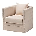 Baxton Studio 9257 Swivel Chair, Beige 1 thumbnail image