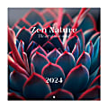 2024 TF Publishing Bilingual Monthly Wall Calendar, 12" x 12", Zen Nature, January To December