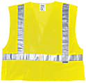 Luminator Class II Tear-Away Safety Vests, 3XL, Fluorescent Lime