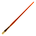 Princeton Series 5400 Natural Bristle Paint Brush, Size 8, Flat Bristle, Natural, Orange
