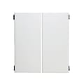 HON® 38000 Series Flipper Doors, For 72" Open Hutch, 2-Door, Light Gray