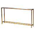 Baxton Studio Modern And Contemporary Glam Mirrored Glass Console Table, 31-1/2"H x 59-13/16"W x 10"D, Gold 1 thumbnail image