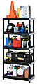 Rimax Heavy-Duty Storage Shelves, 5 Tiers, Black 1 thumbnail image