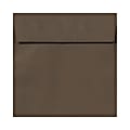 LUX Square Envelopes, 5 1/2" x 5 1/2", Peel & Press Closure, Chocolate Brown, Pack Of 500 1 thumbnail image