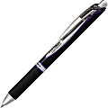 EnerGel® Pro Permanent Retractable Gel Pen, Medium Point, 0.7 mm, Black Barrel, Violet Ink
