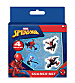 Innovative Designs Licensed Eraser Set, 1-1/4” x 1-1/4”, Spiderman, Set Of 4 Erasers