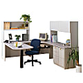 HON® 38000 Modular 72"W Desk Shell, 29 1/2"H x 72"W x 36"D, Gray Patterned/Light Gray
