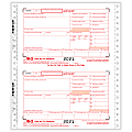 ComplyRight™ W-2 Tax Forms, 4-Part, Copies A, B, C, 1/D, 1-Wide, Continuous, 9" x 11", Pack Of 100 Forms 1 thumbnail image
