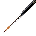 Winsor & Newton Series 7 Kolinsky Sable Pointed Round Paint Brush, Sable Hair, Black, Size 4