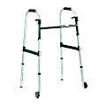 Invacare® I-Class™ Dual-Release Wheeled Walkerr, Adult w-3" Wheels, Fits Users 5'3"-6'4"