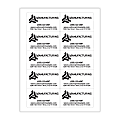 Custom 1-Color Laser Sheet Labels And Stickers, 2" x 3-1/2" Rectangle, 10 Labels Per Sheet, Box Of 100 Sheets 1 thumbnail image