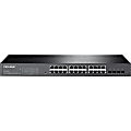 TP-LINK TL-SG2424 24-Port Gigabit Smart Switch with 4 Combo SFP Slots, 802.1Q VLAN, L2/L3/L4 QoS, IGMP Snooping, Port Security, Storm Control, Web-based Management 1 thumbnail image