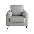 Lifestyle Solutions Birmingham Polyester Guest Chair, Smoke 1 thumbnail image