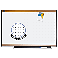 Quartet® Prestige Total Erase Markerboard, 36" x 48", White Board, Maple Frame 1 thumbnail image