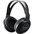 Panasonic RP-HT161-K Headphone - Wired - 10 Hz to 27 kHz - Over-the-head - Binaural - Supra-aural - 6.50 ft Cable - Matte Black 1 thumbnail image