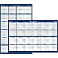 House of Doolittle Laminated Wipe Off Wall Calendar, 24" x 37", Blue 1 thumbnail image