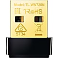 TP-Link® N150 Wireless Wi-Fi Nano USB Adapter, TL-WN725N