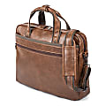 Bugatti Valentino Vegan Leather Briefcase, 12-1/2"H x 16-1/2"W x 5"D, Cognac