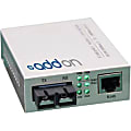 AddOn 10/100Base-TX(RJ-45) to 100Base-LX(SC) SMF 1310nm 40km Media Converter - 100% compatible and guaranteed to work