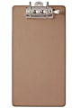 Saunders® Lock-O-Matic Archboard Clipboard, 17 1/2"H x 9"W, Legal, Brown