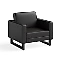 Safco® Mirella Lounge Chair, Black/Black