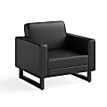 Safco® Mirella Lounge Chair, Black/Black 1 thumbnail image