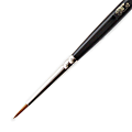 Winsor & Newton Series 7 Kolinsky Sable Pointed Round Paint Brush, Sable Hair, Black Size 0