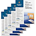 Business Source Bright White Premium-quality Address Labels - 3 1/3"x 4" - Permanent Adhesive - Rectangle - 21052CT 1 thumbnail image