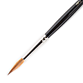 Winsor & Newton Series 7 Kolinsky Sable Pointed Round Paint Brush, Sable Hair, Black Size 7