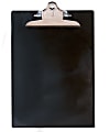 Saunders® Plastic Clipboard, 8 1/2" x 12", Black
