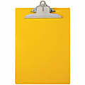 Saunders® Plastic Clipboard, 1"Clip, 96% Recycled, Yellow