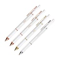 TUL® Pearl Collection Ballpoint Pens, Medium Point, 0.7 mm, Pearl Barrel, Black/Blue Ink, Pack Of 4 1 thumbnail image