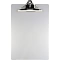 Saunders Aluminum Round Corner Clipboards - 1" Clip Capacity - 8 1/2" x 12" - Clamp - Aluminum - Silver - 1 Each