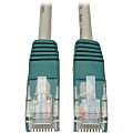 Tripp Lite 7ft Cat5e Cat5 Molded Snagless Crossover Patch Cable RJ45 Gray 7' - 7ft - 1 x RJ-45 Male - 1 x RJ-45 Male - Gray