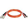Tripp Lite 3M Duplex Multimode 62.5/125 Fiber Optic Patch Cable SC/ST 10' 10ft 3 Meter, N304010 1 thumbnail image
