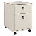 Bush Furniture Homestead Farmhouse Vertical Mobile File Cabinet, Linen White Oak, Delivery 1 thumbnail image