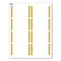 Avery® Print-To-The-Edge Cards With Sure Feed®, S00-D1Y-PRMWC10, 2" x 3-1/2", Matte White, Preprinted Gold Dots Edge Design, Pack Of 80 1 thumbnail image