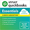 Quickbooks, Online Essentials 3M, 2024, 3 Month Subscription, Windows/Mac Compatible, ESD 1 thumbnail image