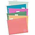 U Brands U-Eco™ Poly Hanging File Folders, Pack Of 12, Letter (8 1/2" x 11"), Assorted Colors 1 thumbnail image