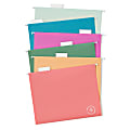 U Brands U-Eco™ Poly Hanging File Folders, Pack Of 12, Letter (8 1/2" x 11"), Assorted Colors