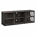 kathy ireland® Home by Bush Furniture City Park 60"W Industrial TV Stand for 70" TVs, Dark Gray Hickory, Standard Delivery 1 thumbnail image